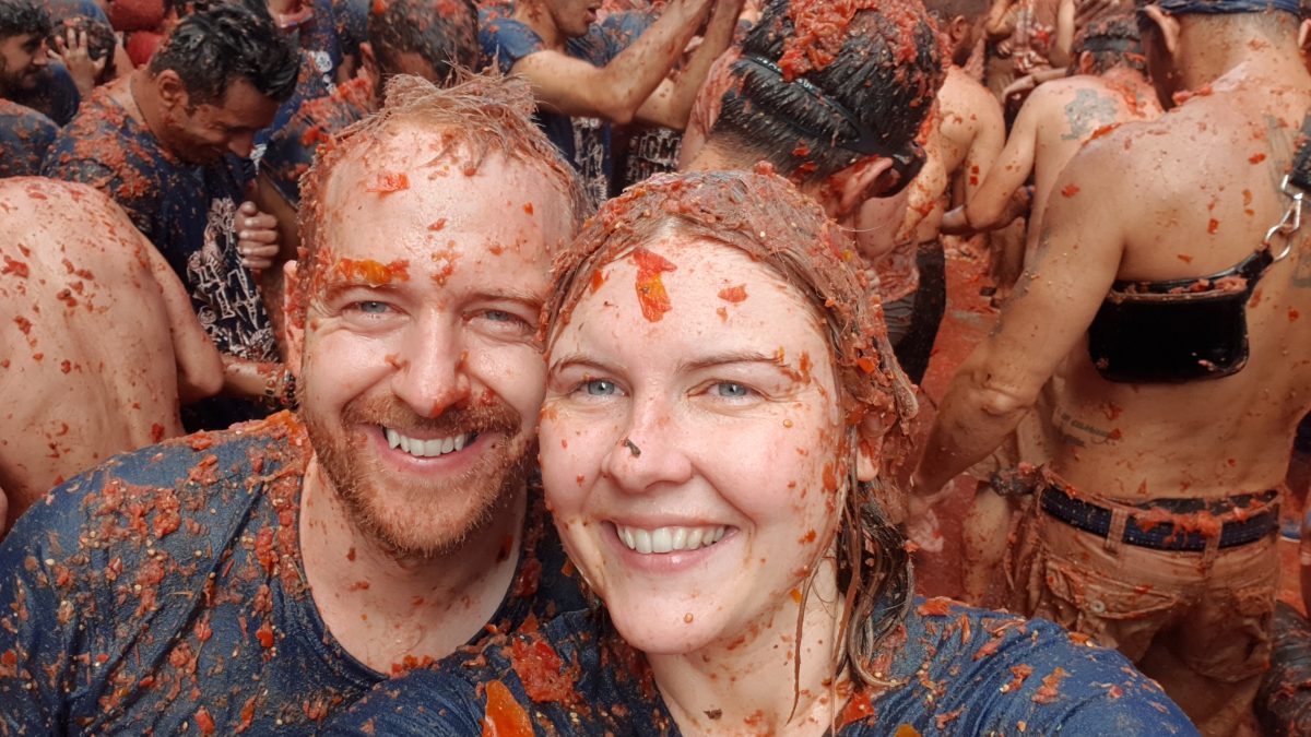 La Tomatina festival (Aaron & Rosie)